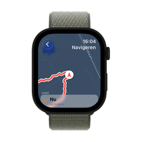Turn-by-turn navigatie op Apple Watch