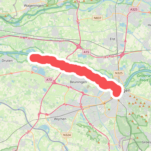 Nijmegen station - Deest · Streekpad Nijmegen etappe 1