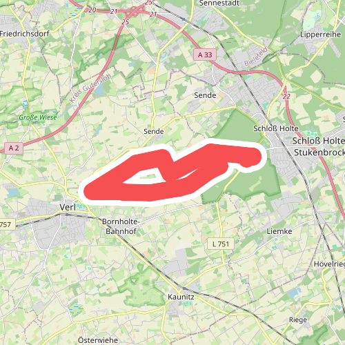 Schlossweg SHS - Verl / rondweg