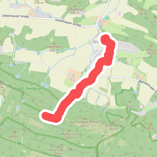 Toegangsroute Hotel Mügge am Iberg Kwaliteitshotel van de Hermannshöhen