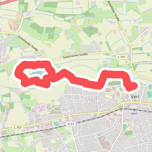 Water Avonturenparcours Ölbach | Rond wandelpad tussen Heimathaus en Verler See in Verl