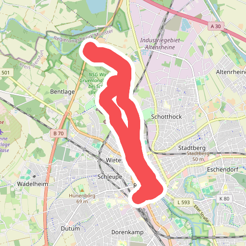 Hermannshöhen Tourtip 01: "Stad, land en rivier" in Rheine