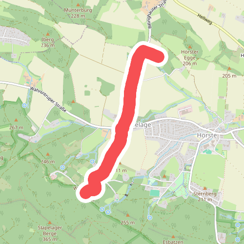 Hermannshöhen-Zuweg kwaliteitsboerderij Haus Berkenkamp, Lage