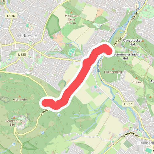 Hermannshöhen toegangsweg: Detmold