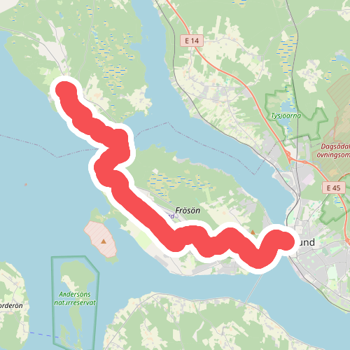 Östersund - Rödön, vandring · St. Olavsleden etappe 11