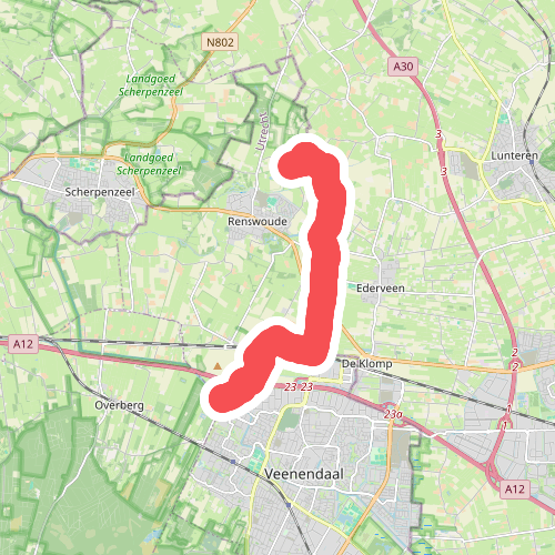 Roode Haan - Werk aan de Daatselaar · Grebbeliniepad etappe 5