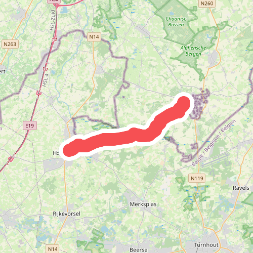 Loveren - Hoogstraten · Hugo de Groot pad etappe 5