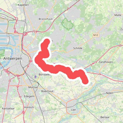 Schoten - Broechem · GR12 Vlaanderen etappe 4