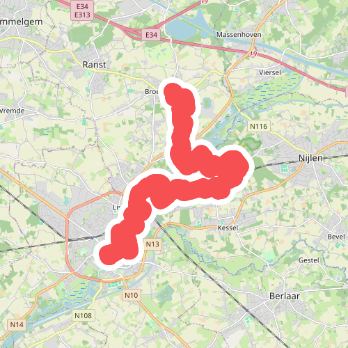 Broechem - Lier · GR12 Vlaanderen etappe 5