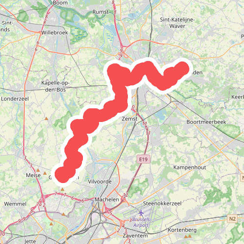 Bonheiden - Grimbergen · GR12 Vlaanderen etappe 7