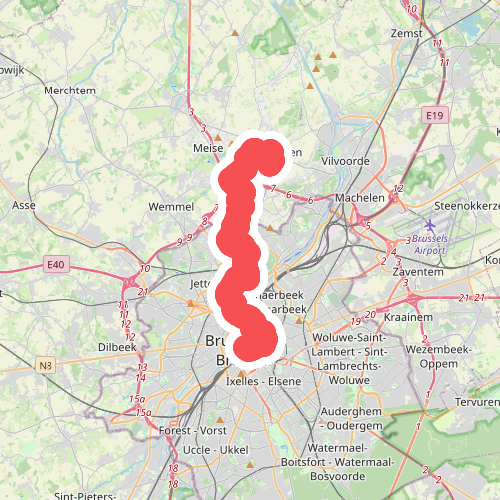Grimbergen - Brussel · GR12 Vlaanderen etappe 8