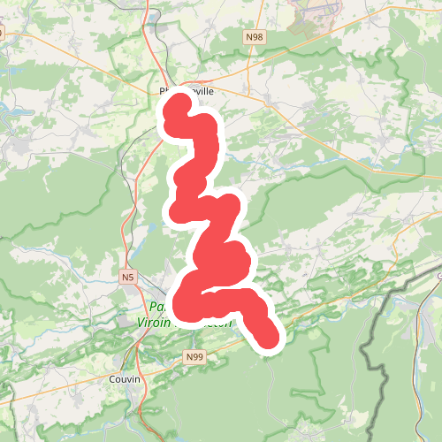 Gare Philippeville - Olloy-sur-Viroin · GR12 Wallonië etappe 8