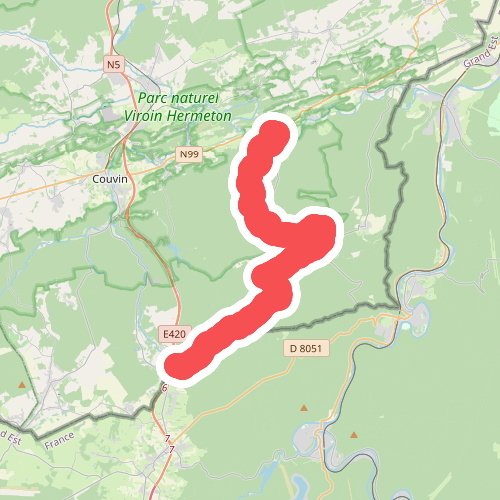 Olloy-sur-Viroin - Brûly · GR12 Wallonië etappe 9