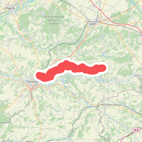 Vendresse-Beaulne - Gare Crouy · GR12 Frankrijk etappe 6