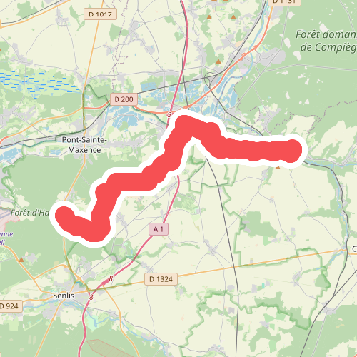 Béthisy-Saint-Pierre - Fleurines · GR12 Frankrijk etappe 10