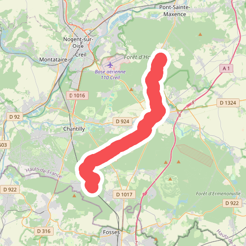 Fleurines - Gare Orry-la-Ville-Coye · GR12 Frankrijk etappe 11