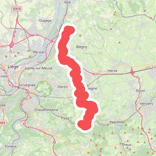 Saint-Remy - Fraipont · GR5 etappe 18