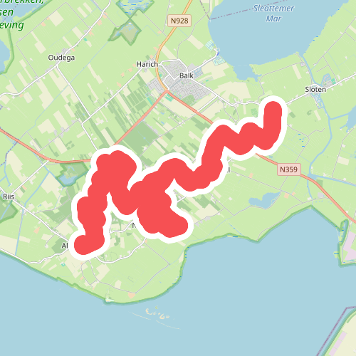 Oudemirdum - Bellum · St. Odulphuspad etappe 5