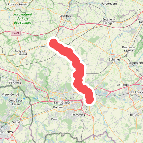 Ath - Mons · GR129 etappe 6