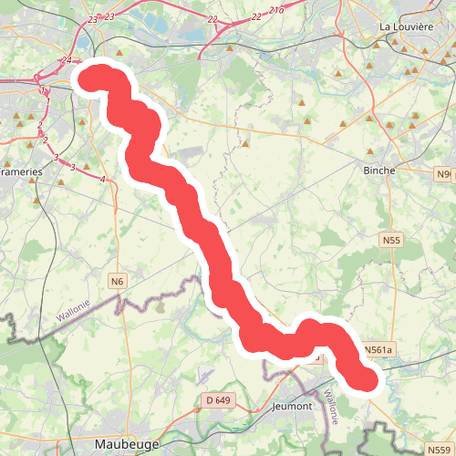 Mons - Solre-s/Samre · GR129 etappe 7
