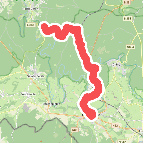 Herbeumont - Florenville · GR129 etappe 16