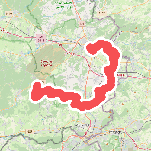 Chatillon - Arlon · Arnoweg etappe 10 · GR129 etappe 20