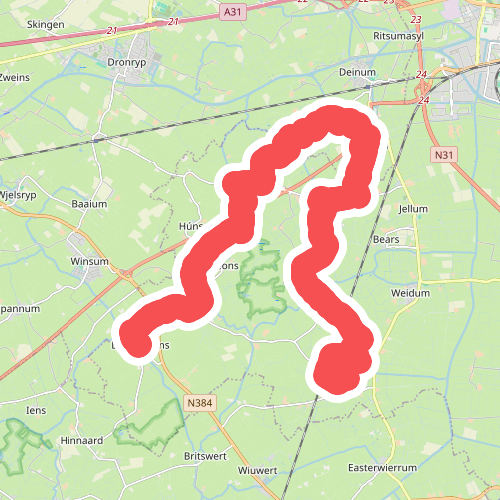 Mantgum - Campanarium · St. Odulphuspad etappe 13