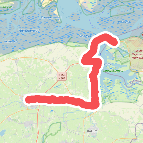 Dokkum-Lauwersoog  · Liberation route etappe 7