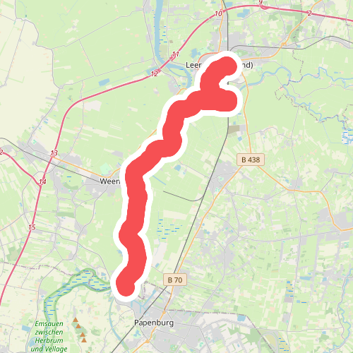 Papenburg (D) - Leer (D) · Groot Frieslandpad etappe 23