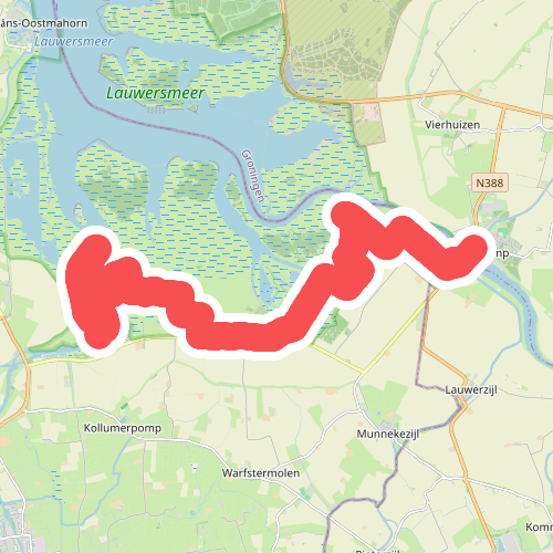 Zoutkamp-Kollumeroord  · Klooster Claercamppad etappe 2
