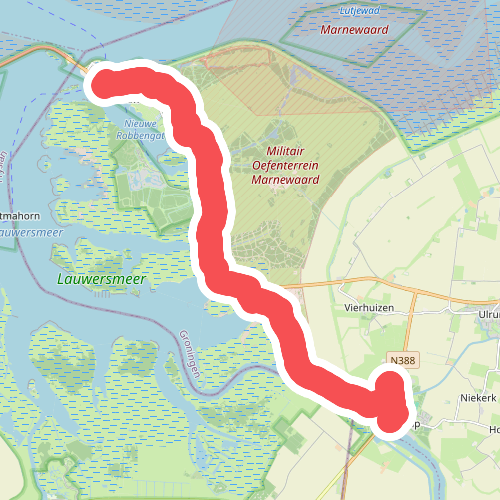 Lauwersoog-Zoutkamp  · Klooster Claercamppad etappe 1