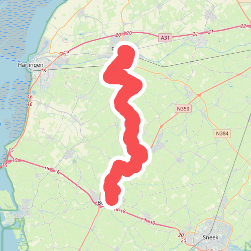 Franeker-Bolsward  · Klooster Claercamppad etappe 8