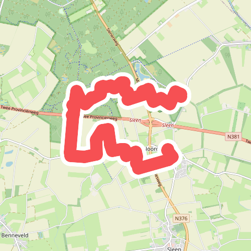 Bosbad Noord-Sleen - Noord-Sleen · Cultuurpad Coevorden etappe 15