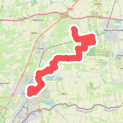 Den Hool - Coevorden · Cultuurpad Coevorden etappe 20