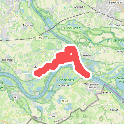 Doornenburg - Gendt · Wegen met Zegen etappe 9