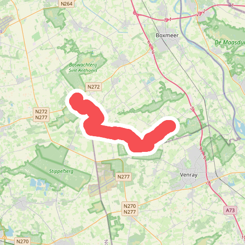 Overloon - Gemertseweg · Maas- en Peelliniepad etappe 3