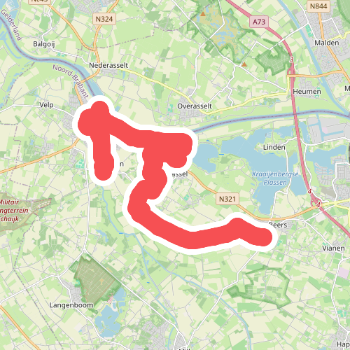 Escharen - Beers · Maas- en Peelliniepad etappe 6