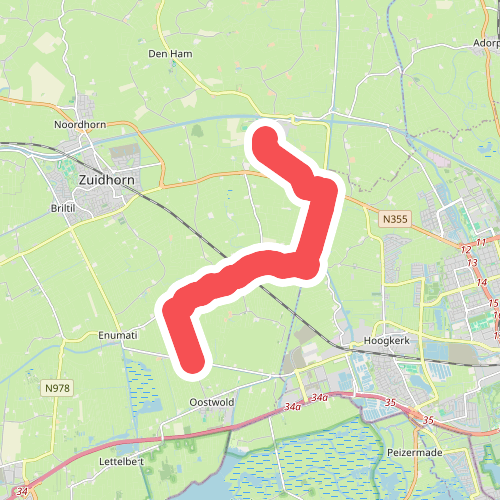 Aduard - Den Horn · Westerkwartierpluspad etappe 8