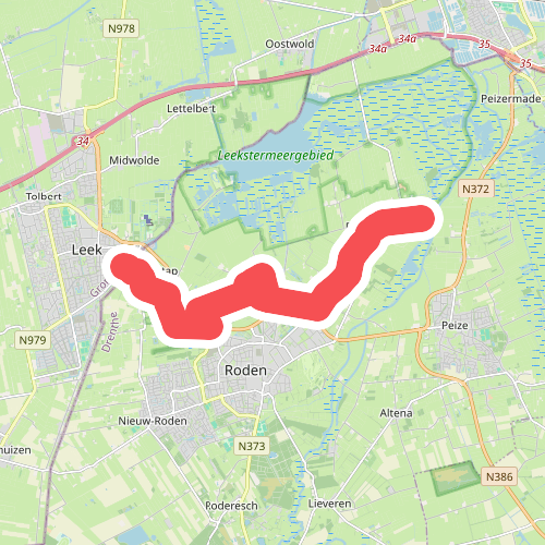 Roderwolde - Leek · Westerkwartierpluspad etappe 12