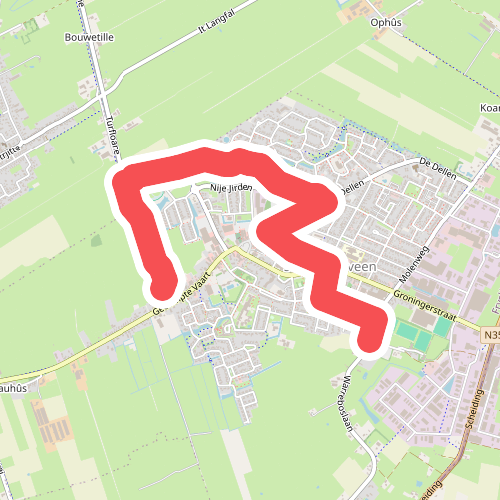 Boelenslaan - Surhuisterveen · Westerkwartierpluspad etappe 20