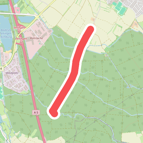 Brandlache - Wandhöhe