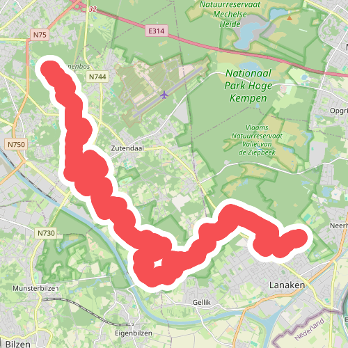 Kattevennen - Pietersheim  · Nationaal park Hoge Kempen etappe 1