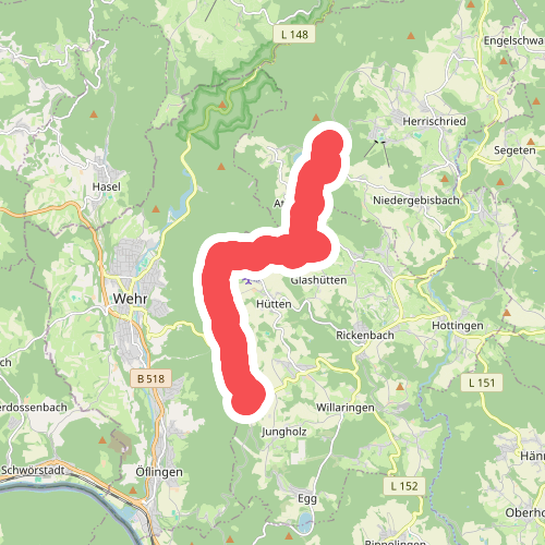 blaue Raute Hornberg - Gückelfels