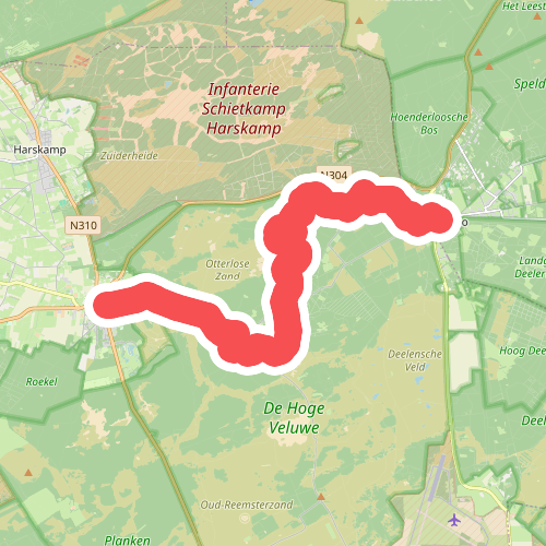 Hoge Veluwe · Groene Halte etappe 9