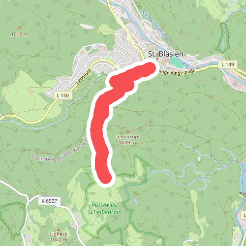 blaue Raute Sankt Blasien - Lehenrütte