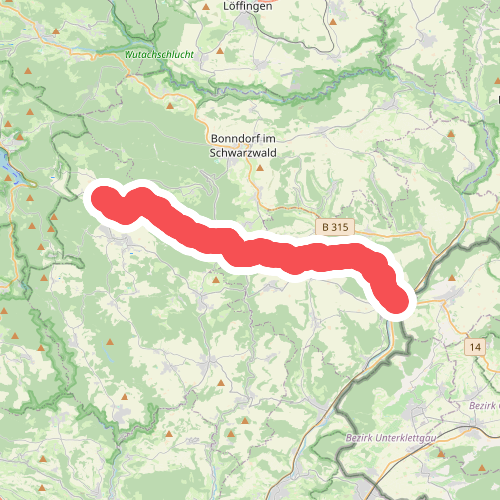 blaue Raute Stühlingen - Rothaus