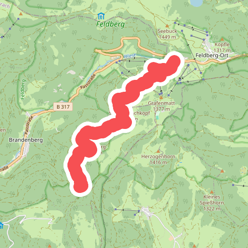 Abzweig Hebelweg - Bernauer Kreuz Weg