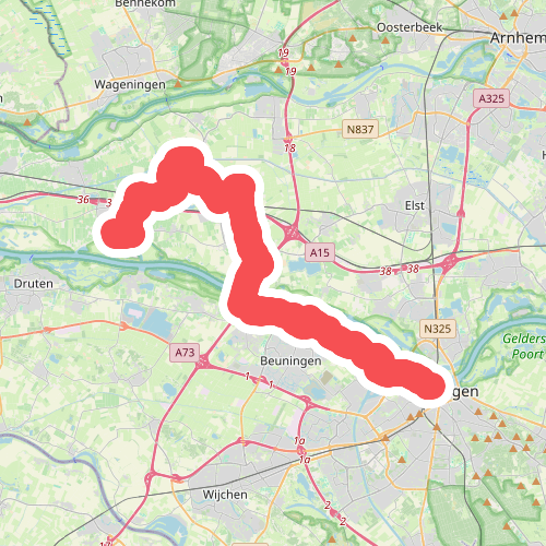 Dodewaard - Nijmegen · Grote Rivierenpad etappe 13