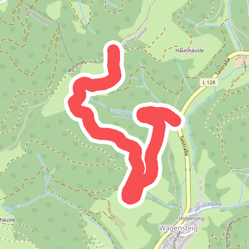 Am Häusledobel - Oberhalb Wirtshäusle