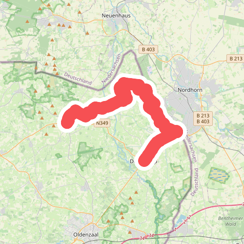 Ootmarsum naar Denekamp - "Rinkeldedinkel" · NederRandpad etappe 10